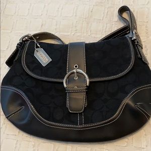 Black Signature Coach Purse